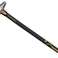 Robuster Vorschlaghammer aus Fiberglas mit stoßdämpfendem Griff, 5,5 kg, Schwarzer Hammer für den Abriss von Mauerwerk und Materialien