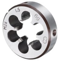 Metrische Gewinde Runde Gewindeschneidkluppe M24 x 1,5 Rechtsschneidendes Schneideisen Legierter Werkzeugstahl