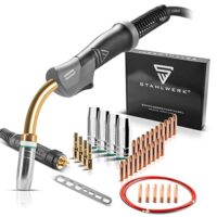 Professionelles Aluminium-Schweißen Werkzeug Set mit Brenner, Schlauchpaket und Verschleißteilen