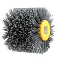 Schleifbürste für Holz #80 Körnung, Nylonbürste für Winkelschleifer, Bohrmaschine, Borstenbürste zum Entgraten, Entrosten, Schleifen und Polieren