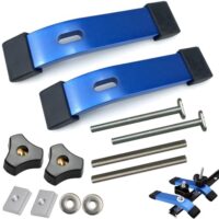 T-Nut-Schienenklemmen, Metall T-Schienen Schnellspannklemmen, Aluminiumlegierung DIY Holzbearbeitung Werkzeug, T-Track Niederhalter für Werkbank, Tischsäge, Platten, Oberfräsen