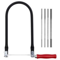 Laubsäge Set mit 8 Sägeblättern für Holz und Metall, präzise Schnitte, feinsäge für Holzarbeiten