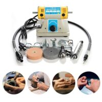 Tanniws Tischpolierer, Poliermaschine mit 350W Leistung, Kleine Desktop-Jade-Schneid- und Poliermaschine für die Holzbearbeitung, elektrische Schmuckschleifmaschine für Rock-Schmuck-Gem-Polishing