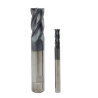 VHM Schaftfräser Nutenfräser Fräser TiALN vierschneidig Z 4, Durchmesser 2,5 mm - Werkzeug für Stahl, Edelstahl, Aluminium, Kupfer, Gusseisen, Kunststoff und Holz