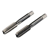 Zwei Handgewindebohrer aus hochwertigen Materialien in Schwarz für verschiedene Anwendungen wie Holz, Metall oder Kunststoff