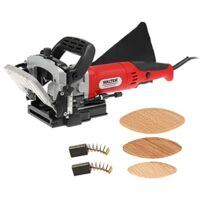 Walter Flachdübelfräse 900 W, Holzfräse mit 60 Flachdübeln, Nutfädigkeitsfunktion, Fräsmaschine für präzise Holzverbindungen