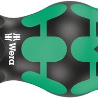 Wera Kraftform Kompakt Stubby Schraubendreher mit Bit Magazin, 6-teilig - Kompatibler 1/4''-Bolt mit starkem Dauermagnet und präzise ergonomischer Griff für Arbeiten in engen Bauräumen