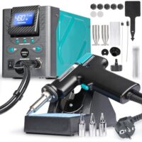 Hochleistungs-ESD-sichere Entlötstation mit Temperaturregelung und 3 voreingestellten Kanälen für das Entfernen von Lot von Bauteilen.