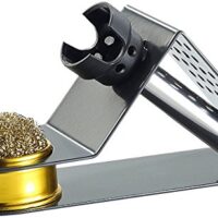 Kompakter Lötkolbenhalter mit Spiralwolle - ideal für Haushaltsreinigung und Werkstatt