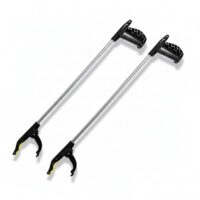 Aluminium Greifzange mit Magnetspitze und rutschfestem Griff, ideal für Senioren und Haushalt