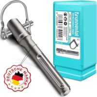 BRUNNENTAL Erdbohrer Adapter + Quick Change Bolzen für Hand Bohrmaschine - Einsetzbarkeit und Vielseitigkeit: Nutze deinen Bohrhammer als Brunnenbohrer - Adapter für Bohrer mit Ø 40-150 mm