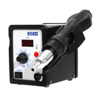 Digitale Heißluftlötstation mit Einstellung von Temperatur und Geschwindigkeit, LED-Display und Entlötungsfunktion für Zinnheizen