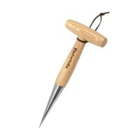 Blumenzwiebelpflanzer mit Pikierstab und Edelstahl-Pflanzholz - ideal für die Herstellung von Löchern im Garten für Zwiebeln und andere Sämlinge