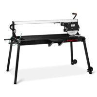 Hochwertige Fliesenschneidmaschine mit 1500 Watt Leistung und 1020mm Schnittlänge, ideal für DIY-Projekte und Profis im Bereich Bodenbelag und Steinbearbeitung.
