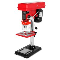 Tischbohrmaschine 550 Watt, 50mm Spindelhub, 9 Geschwindigkeiten max. 2350U/Min von Ebert, Standbohrmaschine mit Bohrfutter Ø3-16mm, Ständerbohrmaschine, Säulenbohrmaschine, Bohrtisch neigbar schwenkbar