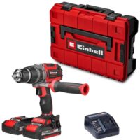 Einhell Professional Akku-Schlagbohrschrauber TP-CD 18/70 Li-i BL mit zwei 2,0 Ah Power X-Change-Akkus und Ladegerät für effizientes Arbeiten bei großen und kleinen Projekten