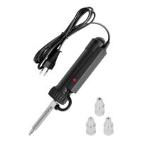 Elektrische Entlötpumpe mit Heizung und drei verschiedenen Düsen für Durchstecklötungen - 350W Lötkolben für Leiterplatten