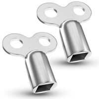 Zwei Entlüftungsschlüssel für Heizkörper, robust und universal geeignet, hochwertige Zinklegierung