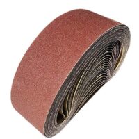 Hochwertige Schleifbänder 12 Stück mit verschiedenen Körnungen für das Schleifen, Feilen und Polieren von Oberflächen wie Metall, Holz, Stein und Keramik