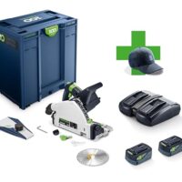 Festool Akku-Tauchsäge TSC 55 KEBI-Plus/XL100Y Limited Edition mit KickbackStop-System und EC-TEC-Motor für schnelle Arbeitsfortschritt und maximale Schnittleistung