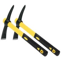 Spitzhacke für Gartenarbeit, Fiberglas-Stiel, geschmiedeter Stahlkopf, robust und langlebig