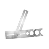 Einstellbarer Marmor und Fliesen Positionierungslochöffner aus Edelstahl mit präziser Skala, ideal für Heimwerker und Holzarbeiten.