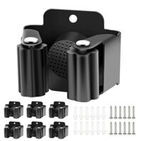 Verdenu 6 Stück Gerätehalter Set, Besenhalterung Wand Gartengerätehalter Besenhalter inkl. Montagematerial für Küche, Zuhause, Badezimmer, Garage, Garten