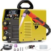 Haxiaoer 55A Plasmaschneider, Nicht-Anfassen Pilot ARC Hochfrequenz-Luftstrom-Plasma-Schneidemaschine mit hoher Präzision und Geschwindigkeit zum Schneiden von Stahloberflächen ohne Berührung