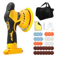 Kabellose Auto Poliermaschine für Dewalt, bürstenloses 6-Zoll-Auto Politur-Set mit 8 variablen Geschwindigkeiten und Exzenterpolierer für Auto-Detailing