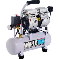 leiser Druckluftkompressor mit niedriger Lautstärke von 48dB, ölfreies Aggregat für Heimwerker und Handwerker