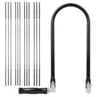 Laubsäge Set inkl. 12 Sägeblättern (4#6#8#10#) und Laubsägebogen für Metall und Holz mit Holzgriff, präzise Schnitte bei Feinsäge für Holzarbeiten