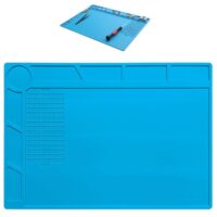 Lötmatte aus Silikon, 35x25cm groß, magnetisch, hitzebeständig, für Elektronik-Reparaturen