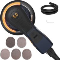 MAXXT 5,0 mm Brushless Exzenterschleifer 230V mit Dreikernverkabelung - Vielseitiger Elektrischer Schleifer mit Variablem Tempo und 10 Schleifscheiben - Kabelgebunden