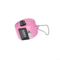 Mechanischer Zähler mit 4 Ziffern für manuelles Hochstellen, Metall-Handklicker mit 0000-9999 Reichweite, Edelstahl, tragbarer Personenzähler für Veranstaltungen, Schulen.