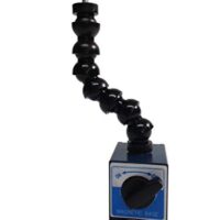 Messuhrenhalter mit Gelenkschlauch und schaltbarem Magnetfuß für Uhrenersteller, Werkstattbesitzer und alle, die regelmäßig mit Uhren arbeiten.