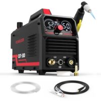 YESWELDER 50Amp Plasmaschneider HF, Nicht-Pilotlichtbogen Große LED Digitalanzeige, Max.Schneiden 20mm mit IGBT, 230V Plasmaschneidemaschine mit Postflow und 2T/4T