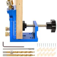 Holzbearbeitungswerkzeug, Taschenloch Jig Set für präzises Bohren von Holz und Möbelherstellung