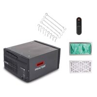 Praxtixx Luftreiniger PX-LR-400 mit Fernbedienung und Filter. Hochwertiges Gerät für die Reinigung der Luft in Werkstätten. 740 m³/h Luftfilterleistung, 3-Stufen-Filtration bis 1 μm, 50 dB Lautstärke.