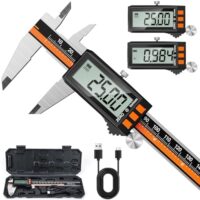 Digitale Messschieber mit LCD-Anzeige und Caliper für präzise Abmessungen, Messbereich 0-150mm/0-6 Zoll