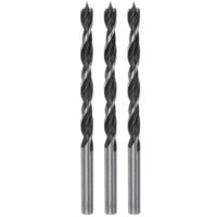 Brad Point Bohrer 3 Stück Set, QuarkZMan, Metrischer Durchmesser 4,5 mm (3/8'), Spiral Twist, 53 mm Bohrtiefe, hochwertiger 45# Stahl, für Weichholz, Hartholz, Sperrholz, Kunststoff, Gummi und Polyurethanen