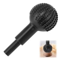 QWORK Holzfräser für Bohrmaschine, 40 mm Durchmesser, sphaerische Holzschnitzwerkzeuge, aus hochwertigem 45# Stahl mit Griff 10 mm