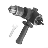 Rechtwinkliger Konverter 90° für Schleifmaschine und Bohrmaschine, Dreibacken-Bohrfutter-Eckadapter mit 1,5-10 mm Spannbereich, Metallverlängerung