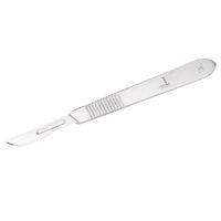 REMOS Skalpellhalter aus rostfreiem Edelstahl mit einer Länge von 12,5 cm, passend zu Klingen Nr. 10, 11, 12 und 15