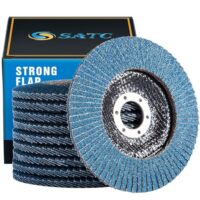 S SATC Fächerscheibe 125 Korn 40, hochwertige Werkzeugscheibe für Metall, Holz und Stahl, schnelles und präzises Schneiden