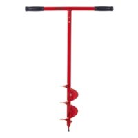 Erdlochbohrer für Garten und Haustierprodukte - Scheppach Handerdbohrer HEA700 150mm Erdlochbohrer Pfahlbohrer Erdbohrer Hand Pflanzbohrer Gartenbohrer mit robuste Stahlkonstruktion