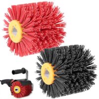 Schleifbürsten Set mit 80 Körnung, 2 Stück, ideal für Holz, Stein und Metallflächen