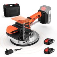 Tanniws Fliesenleger Maschine, Wandfliesenverlegung, automatische Nivellierung, Vibrationswerkzeug, 100 kg Tragfähigkeit, Handgeführter Fliesenleger, Mit 18x18 cm Saugnäpfen