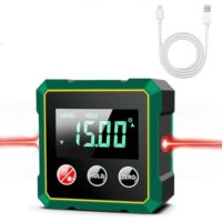 Digitaler Winkelmesser mit LCD Display, Magnetischer Winkel-Sucher für präzise Messungen bei Holzarbeiten, Bau und DIY-Projekten