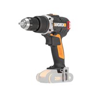 WORX WX373.9 Akku Schlagbohrschrauber, Bürstenloser Akkuschrauber 20V - 60Nm, 2-Gang-Getriebe & LED-Licht zum Schrauben, Bohren und Schlagbohren