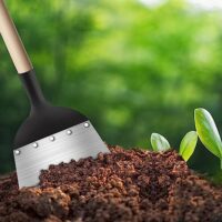 Multifunktionale Gartenschaufel mit Stoßscharre für Unkraut Entfernen und Moos